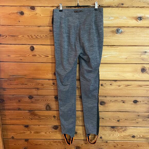 Alps & Meters Women’s stirrup Sterling Leggings Size 4 Grey Leather - Picture 2 of 8